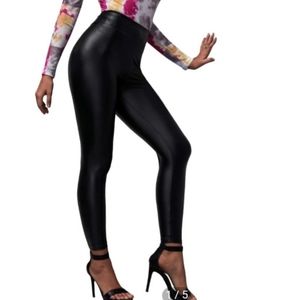 Faux leather leggings